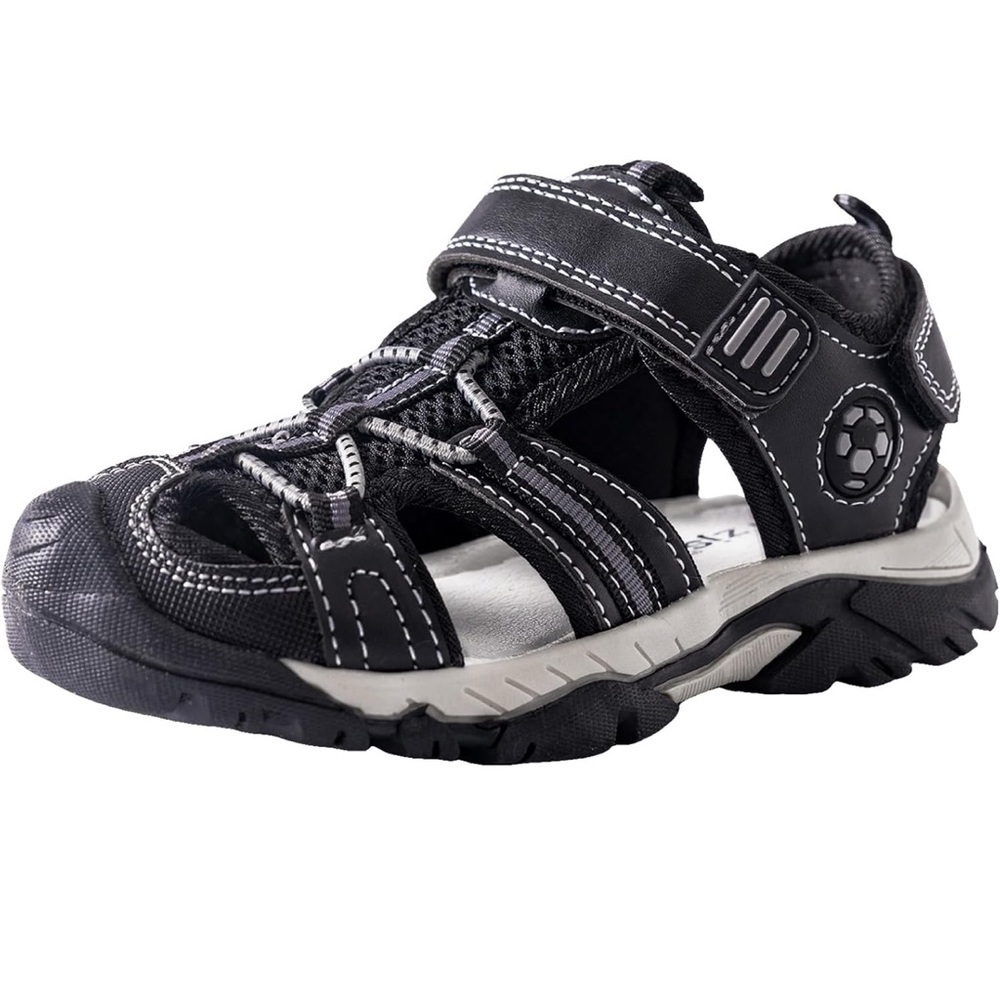 Girls Boys Sandals Kids Closed Toe Outdoor Adjustable Straps Size- 11 Little Kid